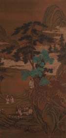 ANONYMOUS, LANDSCAPE WITH FIGURES