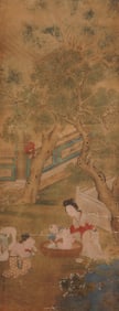 LENG MEI (1670-1742), ATTRIBUTED TO,??IGURE