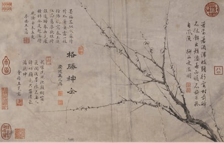 WANG MIAN (1287-1359), ATTRIBUTED TO,??LUM BLOSSOMS