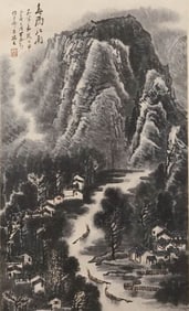 LI KERAN (1907-1989), ATTRIBUTED TO,??PRING RAIN IN JIANGNAN