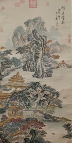 YUAN JIANG (C.1671-1746), ATTRIBUTED TO,??PANG PALACE GARDEN
