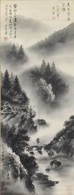 ZHANG DAQIAN (1899-1983), ATTRIBUTED TO,??ETURNING HOME IN MIST