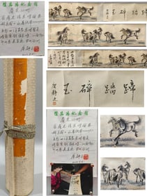 XU BEIHONG (1895-1953), ATTRIBUTED TO,??ERD OF HORSES