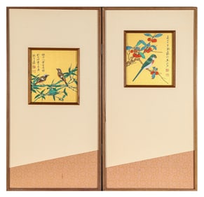 ZHANG DAQIAN (1899-1983), ATTRIBUTED TO, FLOWERS AND BIRDS