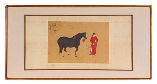 ZHAO MENGFU (1254-1322), ATTRIBUTED TO, HORSES AND RIDERS