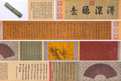 WANG DUO (1592-1652), ATTRIBUTED TO, CURSIVE SCRIPT IN THE MANNER OF ANCIENT MASTERS