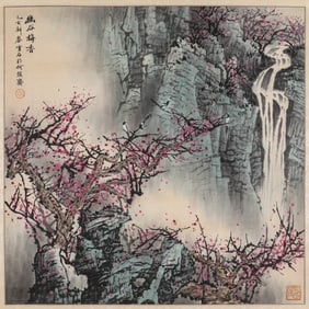 BAI XUESHI (1915-2011), ATTRIBUTED TO, FRAGRANT PLUM BLOSSOMS IN SECLUDED VALLEY