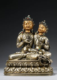 A TIBETAN SILVER VAJRAVARAHI