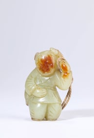 A JADE CARVED BOY