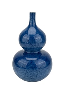 A SPECKLED-BLUE VASE