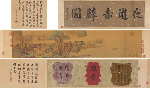 QIU YING (C.1494-1552), ATTRIBUTED TO, NIGHT EXCURSION AT RED CLIFF