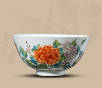 A FAMILLE-ROSE 'FLORAL' BOWL