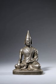 A TIBETAN GUGE-STYLE ALLOY COPPER SAKYA MASTER