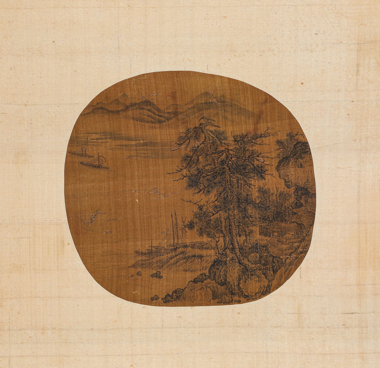 ANONYMOUS, LANDSCAPE: ANONYMOUS, LANDSCAPE Dimensions: Width: 28cm (11.02in) x Height: 26cm (10.24in). All measurements are approximate. Azaya Art Gallery is delighted to showcase our meticulously curated Asian collections