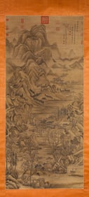 WANG HUI (1632-1717), ATTRIBUTED TO, LANDSCAPE WITH FIGURES