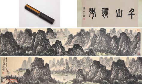 LI KERAN (1907-1989), ATTRIBUTED TO, RETURNING BOAT ON SPRING RIVER