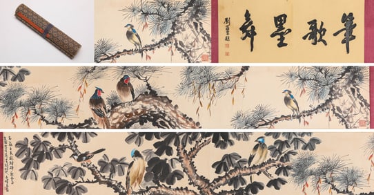 GAO QIFENG (1889-1933), ATTRIBUTED TO, FLOWERS AND BIRDS