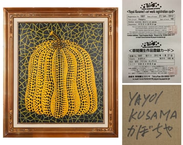 YAYOI KUSAMA (B.1929), ATTRIBUTED TO, ACRYLIC ON CANVAS