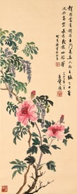 HE XIANGNING (1878-1972), ATTRIBUTED TO, FLOWERS