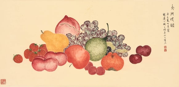 DING FUZHI (1879-1949), ATTRIBUTED TO, VEGETABLES AND FRUITS