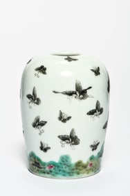 A 'BUTTERFLY' JAR