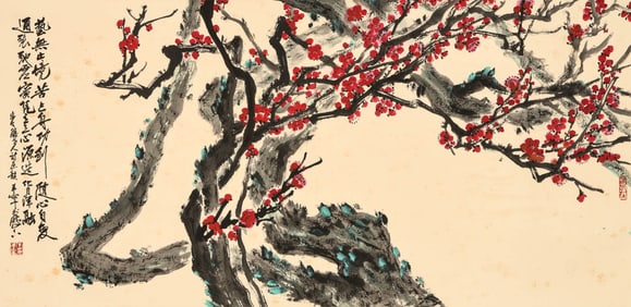 YU XINING (1913-2007), ATTRIBUTED TO, WINTERSWEET