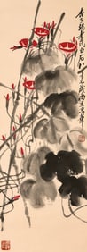 QI BAISHI (1864-1957), ATTRIBUTED TO, MORNING GLORIES