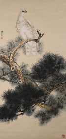 TIAN SHIGUANG (1916-1999), ATTRIBUTED TO, EAGLE ON PINE