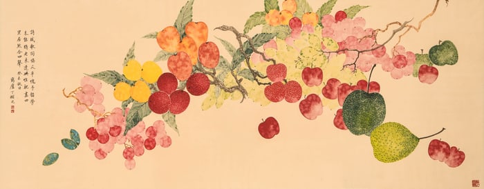 DING FUZHI (1879-1949), ATTRIBUTED TO, VEGETABLES AND FRUITS