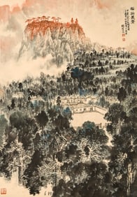 QIAN SONGYAN (1899-1985), ATTRIBUTED TO, EVERGREEN PINES