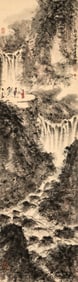 FU BAOSHI (1904-1965), ATTRIBUTED TO, VIEWING WATERFALL