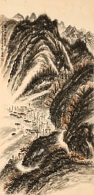 ZHAO WANGYUN (1906-1977), ATTRIBUTED TO, CONSTRUCTING BAOCHENG RAILWAY