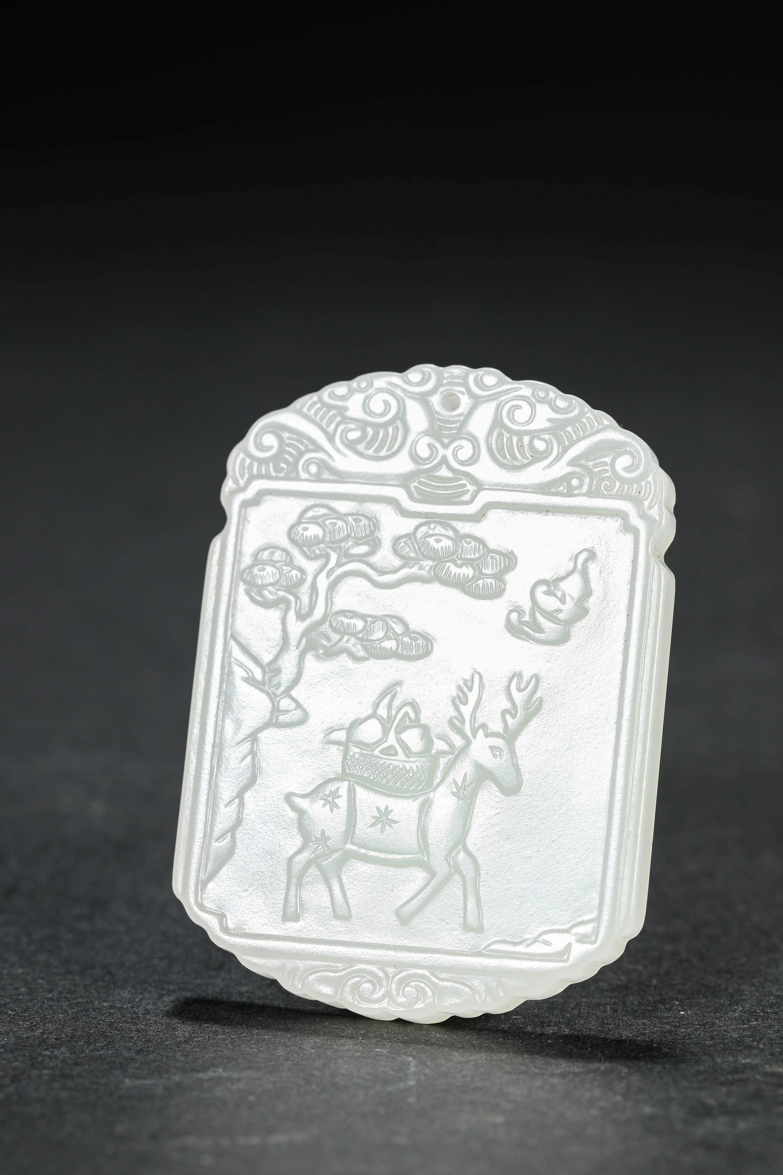 A JADE 'LONGEVITY' PLAQUE