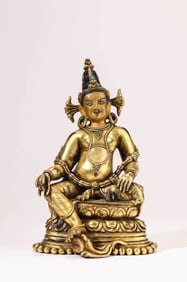 A FIGURE OF YELLOW JAMBHALA