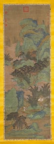 QIU YING (1494-1552), ATTRIBUTED TO, LANDSCAPE WITH FIGURES