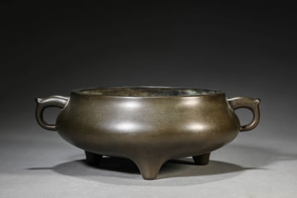 A BRONZE 'SCRIPTURE-WEIGHT' CENSER
