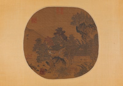 GUAN TONG (ACT. 10TH CENTURY), ATTRIBUTED TO, DISCUSSING DAO BY MOUNTAIN STREAM