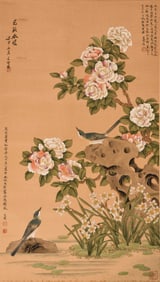 YU FEI'AN (1889-1959), ATTRIBUTED TO, FLOWERS AND BIRDS