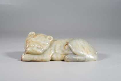 A JADE 'TIGER' PENDANT