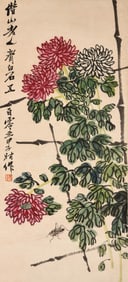 QI BAISHI (1864-1957), ATTRIBUTED TO, CHRYSANTHEMUMS