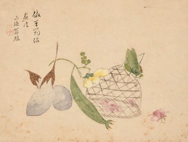 WENG LUO (1792-1849), ATTRIBUTED TO, FRUITS, VEGETABLES AND INSECTS