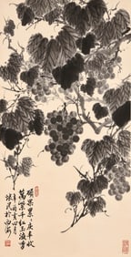 ZHOU HUAIMIN (1907-1996), ATTRIBUTED TO, GRAPES