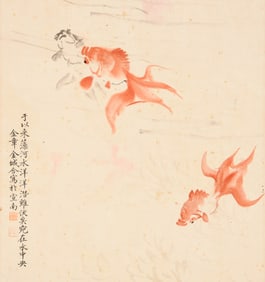 JIN ZHANG (1884-1939) & JIN CHENG (1878-1926), ATTRIBUTED TO, GOLDFISH