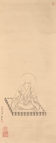 HONGYI (1880-1942), ATTRIBUTED TO, BUDDHA FIGURE