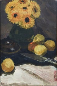LIN FENGMIAN (1900-1991), ATTRIBUTED TO, CHRYSANTHEMUMS