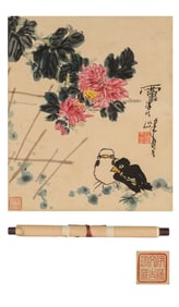 PAN TIANSHOU (1897-1971), ATTRIBUTED TO, FLOWERS AND BIRDS