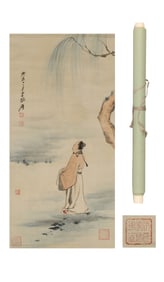 ZHANG DAQIAN (1899-1983), ATTRIBUTED TO, SCHOLARS