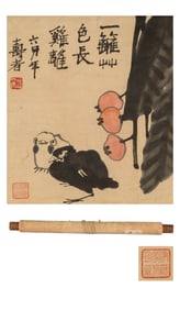 PAN TIANSHOU (1897-1971), ATTRIBUTED TO, FLOWERS AND BIRDS