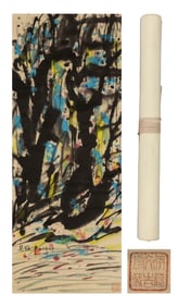 WU GUANZHONG (1919-2010), ATTRIBUTED TO, SCENERY