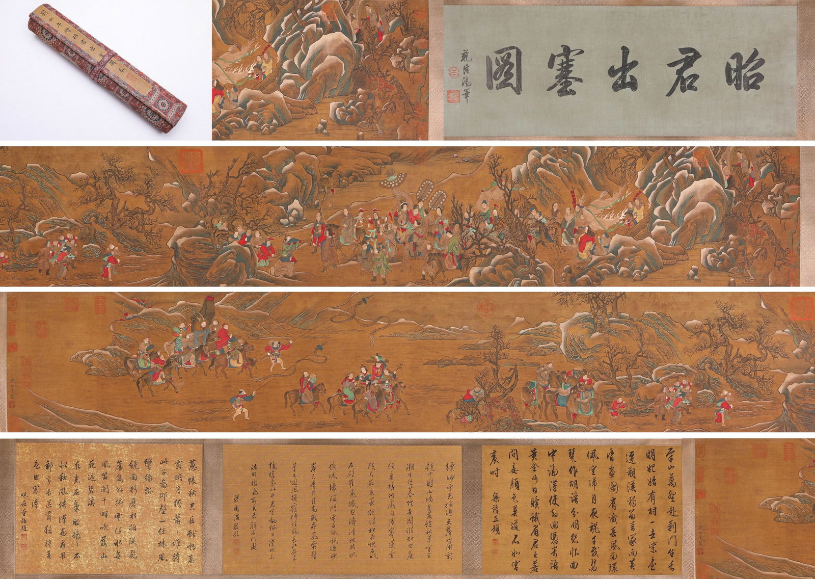 LIU SONGNIAN (ACT. 1190-1230), ATTRIBUTED TO, WANG ZHAOJUN DEPARTING THE FRONTIER (1 of 12)